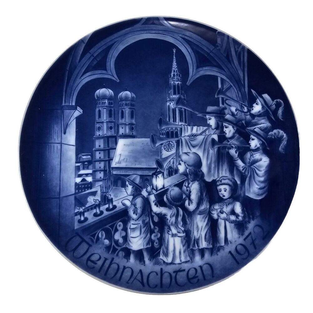 Vtg 1972 BAREUTHER Christmas Plate Frauenkirche From Peters Church Germany